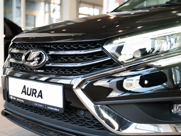 2025 Lada (ВАЗ) Aura, чёрный - вид 3