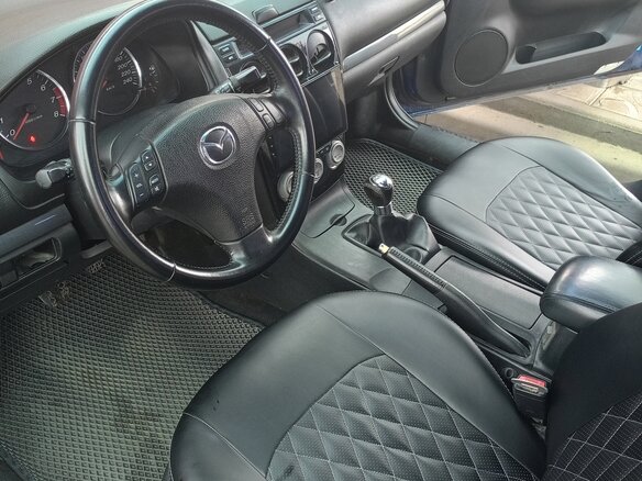 2004 Mazda 6 I (GG), синий, 300000 рублей - вид 14