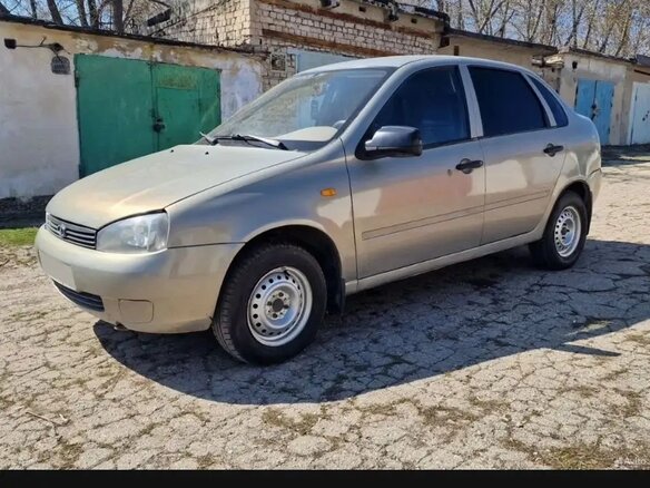 2006 Lada (ВАЗ) Kalina I, бежевый, 155000 рублей - вид 2