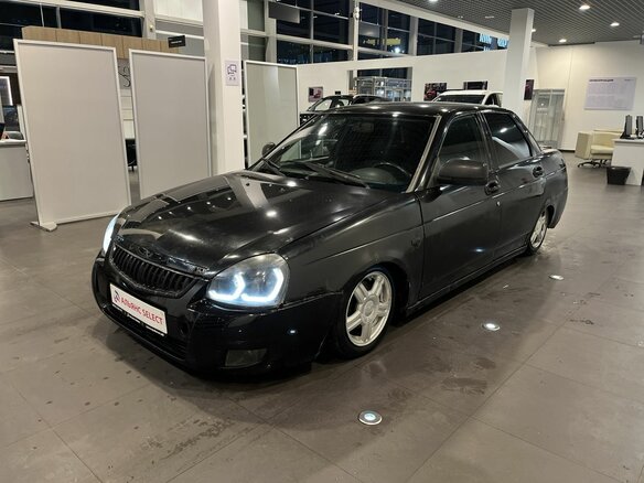 2008 Lada (ВАЗ) Priora I, чёрный - вид 6