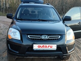 2008 Kia Sportage II Рестайлинг, чёрный, 780000 рублей, вид 2