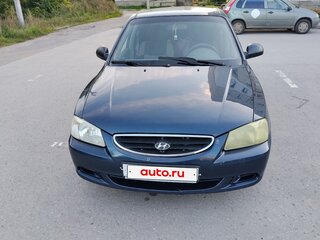 2008 Hyundai Accent ТагАЗ II, синий, 299999 рублей, вид 2