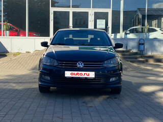2015 Volkswagen Polo V Рестайлинг, синий, 1055000 рублей, вид 2
