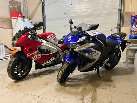 2015 Yamaha YZF-R3, синий, 450000 рублей, вид 2