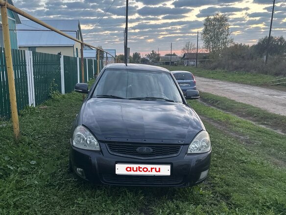 2007 Lada (ВАЗ) Priora I, чёрный, 90000 рублей