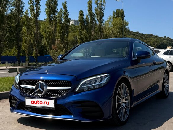 2019 Mercedes-Benz C-Класс 200 IV (W205) Рестайлинг, синий, 3800000 рублей