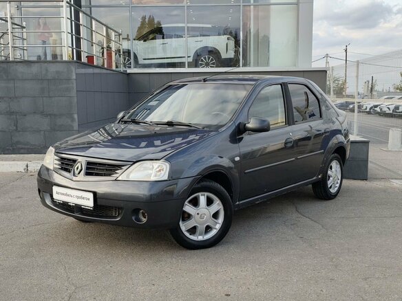 2008 Renault Logan I, серый, 320000 рублей