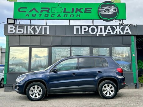 2012 Volkswagen Tiguan I Рестайлинг, синий, 1399000 рублей, вид 3