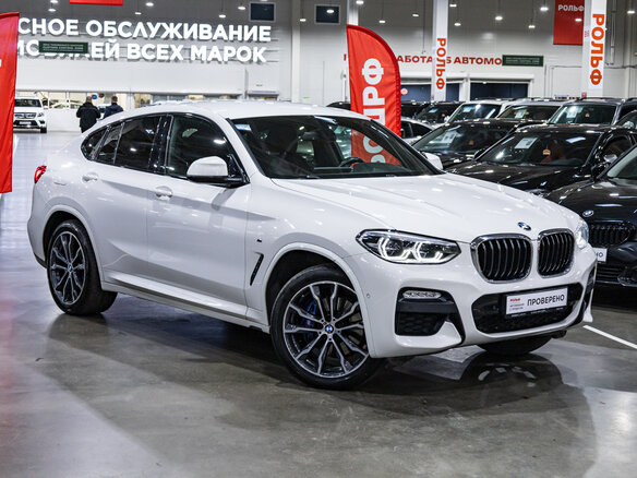 2018 BMW X4 30i II (G02), белый, 3949700 рублей - вид 3