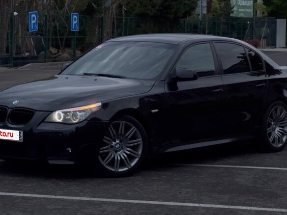 2007 BMW 5 серии 530i V (E60/E61) Рестайлинг, чёрный, 1385000 рублей