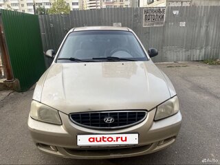 2004 Hyundai Accent ТагАЗ II, бежевый, 255000 рублей, вид 1