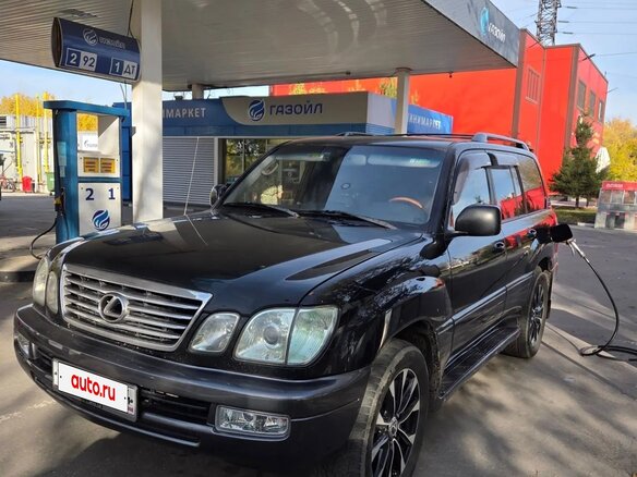 2003 Lexus LX 470 II Рестайлинг, чёрный, 1820000 рублей