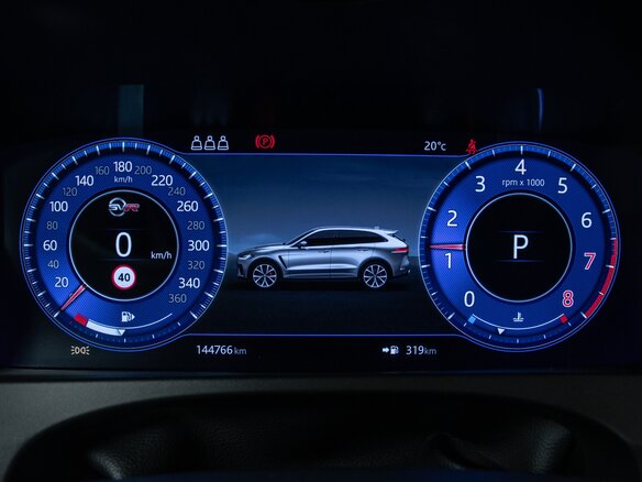 2019 Jaguar F-Pace SVR I, голубой, 7400166 рублей - вид 16