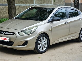 2011 Hyundai Solaris I, бежевый, 560000 рублей, вид 1