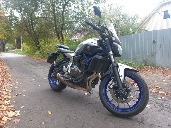 2015 Yamaha MT-07 (FZ-07), синий, 580000 рублей - вид 1