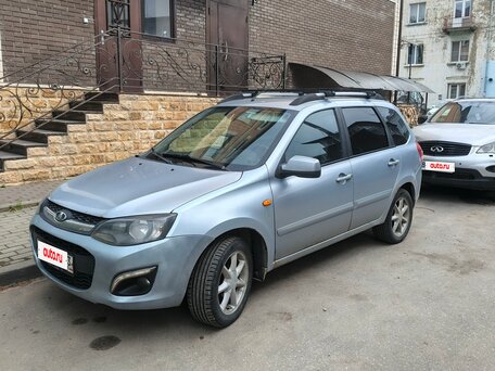 2014 Lada (ВАЗ) Kalina II, голубой, вид 2