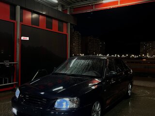 2008 Hyundai Accent ТагАЗ II, чёрный, 430000 рублей, вид 3