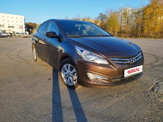 2016 Hyundai Solaris I Рестайлинг, коричневый, 1130000 рублей, вид 3