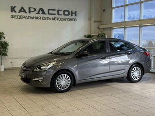 2015 Hyundai Solaris I Рестайлинг, серый, 799000 рублей, вид 1