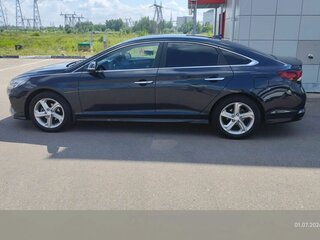 2018 Hyundai Sonata VII (LF) Рестайлинг, синий, 1780000 рублей, вид 5