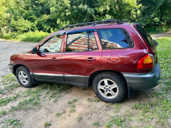 2002 Hyundai Santa Fe I, красный, 600000 рублей - вид 5