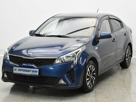 2021 Kia Rio IV Рестайлинг, синий, 1520000 рублей, вид 1