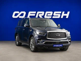 2018 Infiniti QX80 I Рестайлинг 2, синий, 3999333 рублей, вид 1