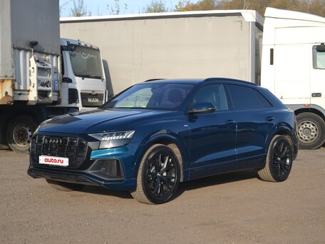 2018 Audi Q8 55 TFSI I (4M), синий, 5400000 рублей, вид 1