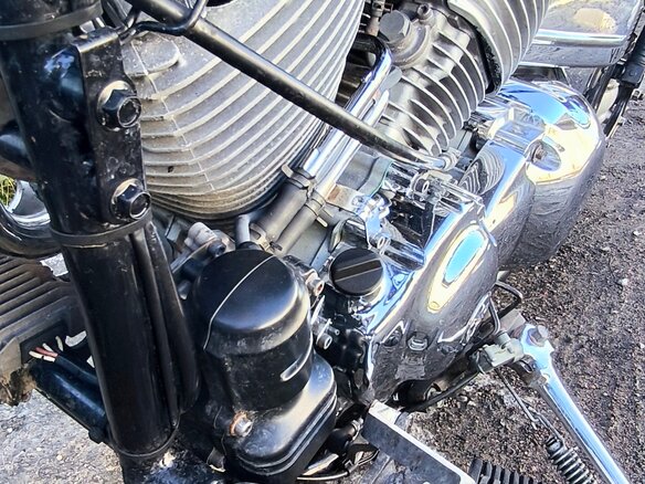 2003 Yamaha XVS400 Drag Star, синий, 350000 рублей - вид 15