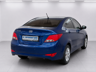 2016 Hyundai Solaris I Рестайлинг, синий, 950000 рублей, вид 4