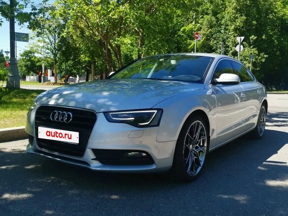 2013 Audi A5 I (8T) Рестайлинг, серебристый - вид 1