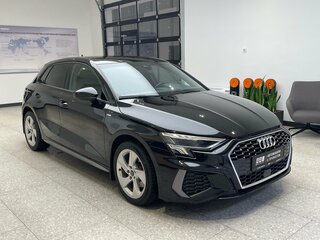 2021 Audi A3 Sportback 35 TFSI IV (8Y), чёрный, 2950000 рублей, вид 3