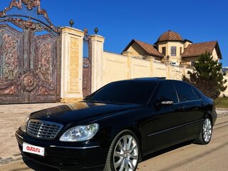 2003 Mercedes-Benz S-Класс 500 Long IV (W220) Рестайлинг, чёрный, 870000 рублей, вид 2