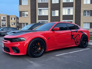 2021 Dodge Charger SRT Hellcat VII (LD) Рестайлинг, красный, 11450000 рублей, вид 4