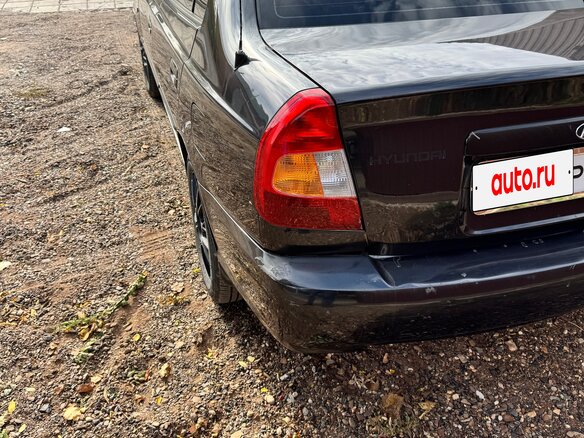 2008 Hyundai Accent ТагАЗ II, чёрный, 275000 рублей - вид 3