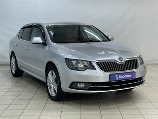 2014 Skoda Superb II Рестайлинг, серебристый, 1089000 рублей, вид 2