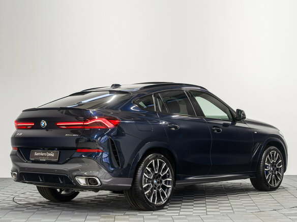 2026 BMW X6 40i III (G06) Рестайлинг, синий, 15450000 рублей - вид 6