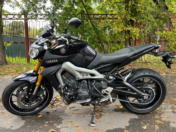 2014 Yamaha MT-09 (FZ-09), фиолетовый - вид 1