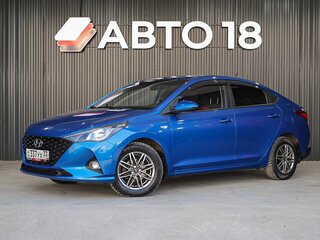 2021 Hyundai Solaris II Рестайлинг, синий, 1720000 рублей, вид 1