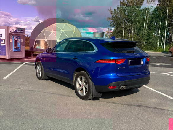 2018 Jaguar F-Pace I, синий, 2150000 рублей - вид 6