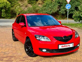 2007 Mazda 3 I (BK) Рестайлинг, красный, 650000 рублей, вид 3