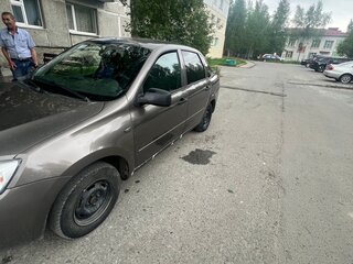 2017 Lada (ВАЗ) Granta I, коричневый, 420000 рублей, вид 3