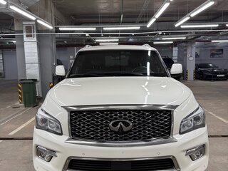 2015 Infiniti QX80 I Рестайлинг, белый, 2500000 рублей, вид 4