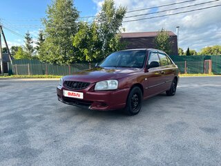 2005 Hyundai Accent ТагАЗ II, красный, 210000 рублей, вид 1