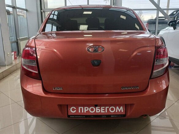 2014 Lada (ВАЗ) Granta I, оранжевый, 359000 рублей - вид 5