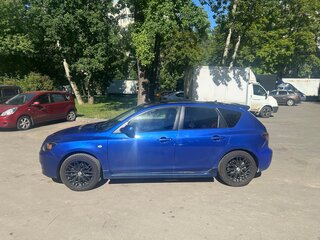 2007 Mazda 3 I (BK) Рестайлинг, синий, 440000 рублей, вид 3