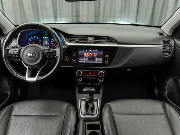 2020 Kia Rio X IV Рестайлинг, синий, 1470000 рублей - вид 7