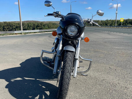 2003 Honda VTX 1300, серебристый, 450000 рублей, вид 2