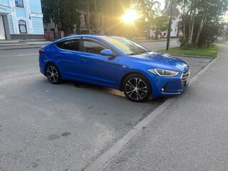 2018 Hyundai Elantra VI (AD), синий, 1290000 рублей, вид 3