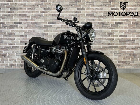 2023 Triumph Speed Twin, чёрный, 1385000 рублей - вид 3